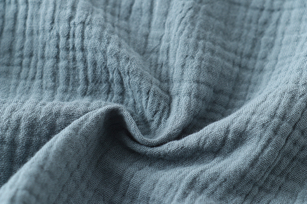 Children's Cotton And Linen Long-sleeve Suit Boys And Girls Spring And Summer Thin