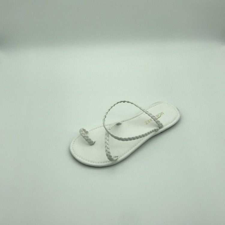 Summer Flat Shaved Leather Fish Mouth Viscose Shoes Fashion Sandals