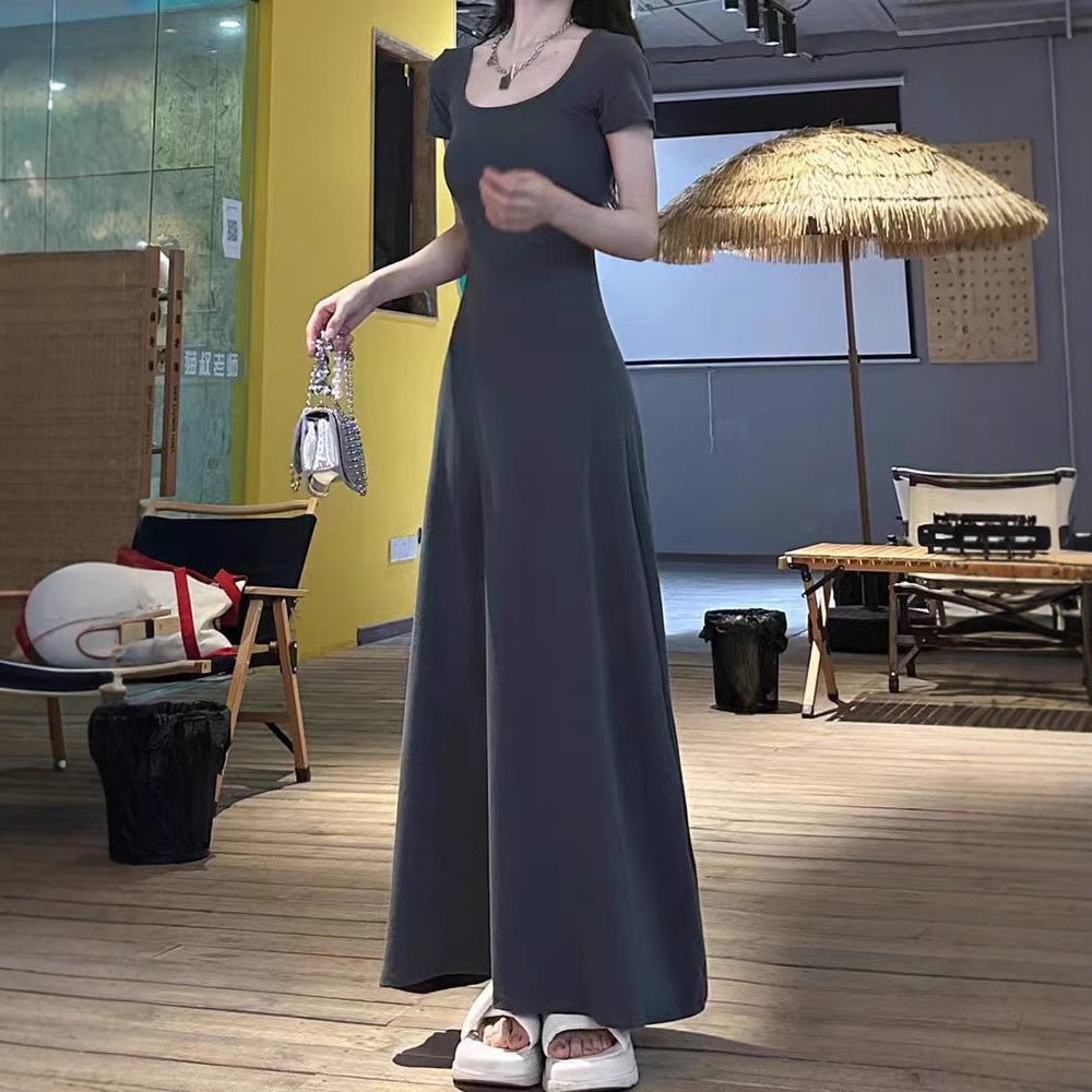 Women's High-grade Temperament Waist-controlled Long Dress