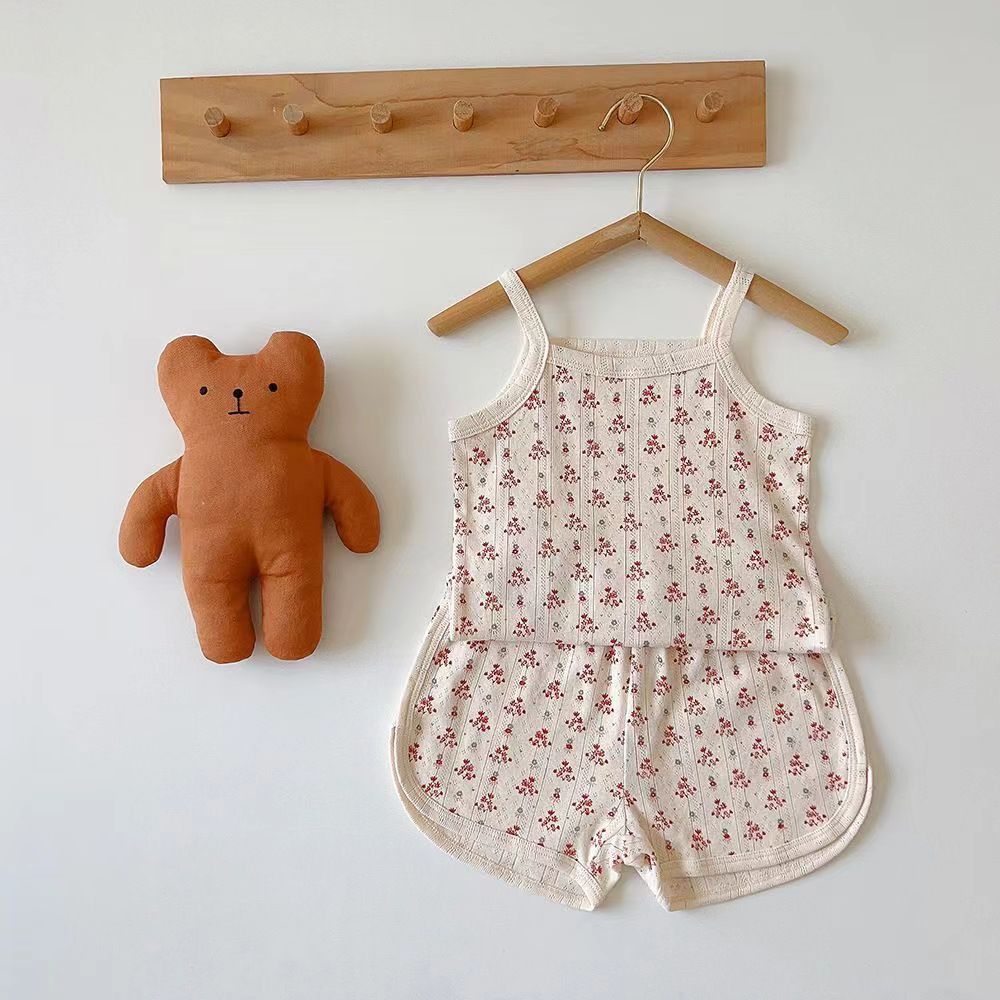 Children's Pajamas Breathable Cotton Vest Suit