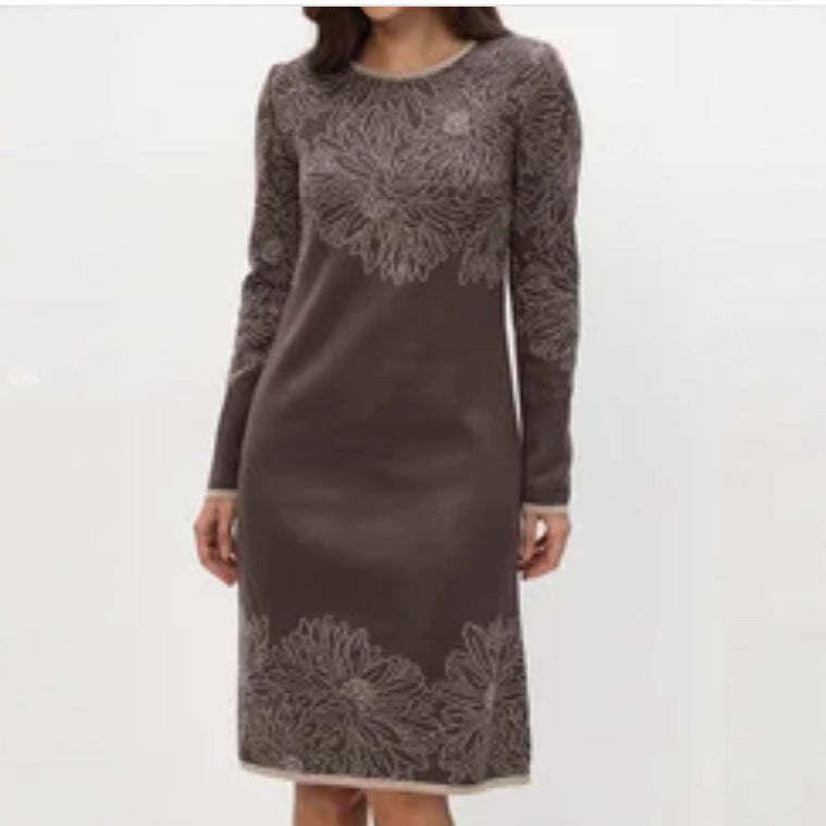 Printed Dress New Women's Fashion Noble