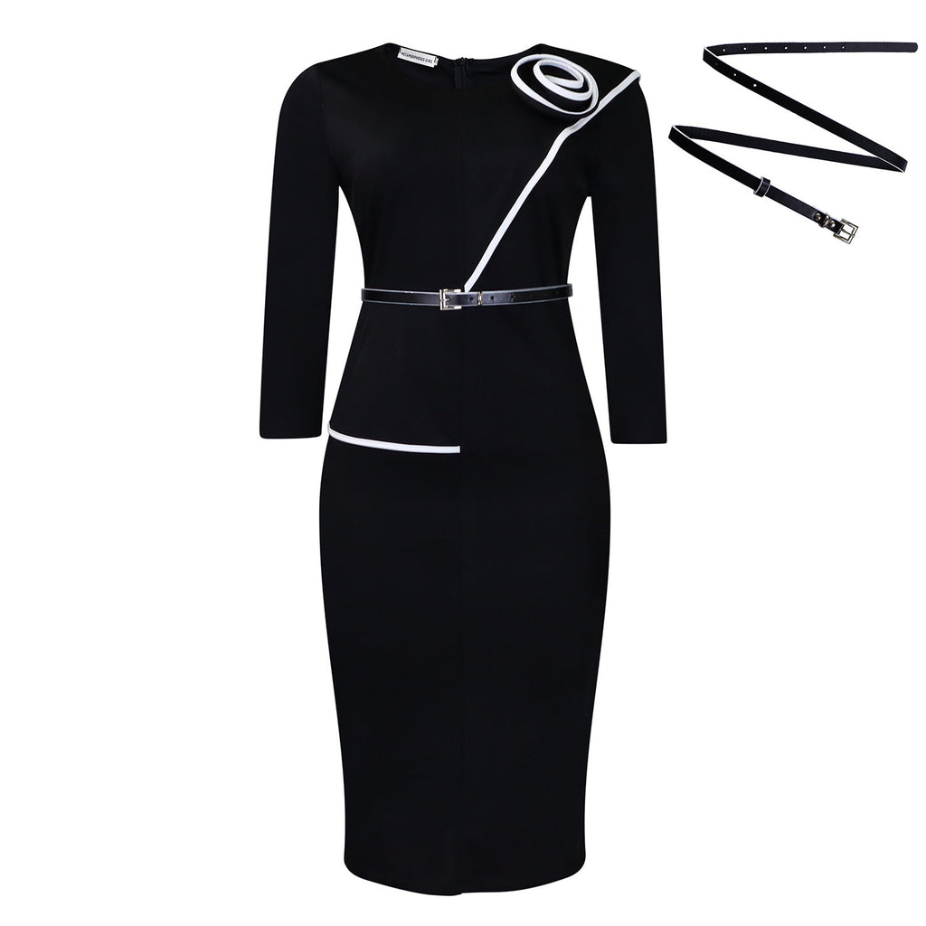 Elegant OL OL Pencil Skirt Sheath African Dress