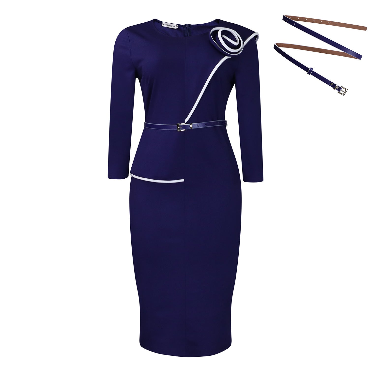 Elegant OL OL Pencil Skirt Sheath African Dress