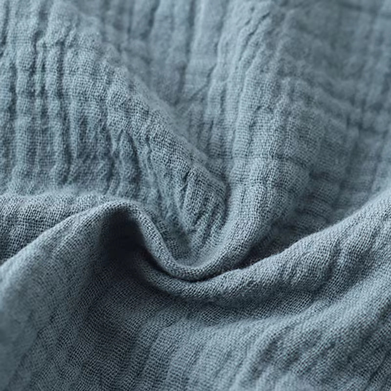 Children's Cotton And Linen Long-sleeve Suit Boys And Girls Spring And Summer Thin