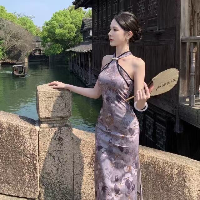 Pure Desire Style Sexy Slit Slimming Sheath Dress