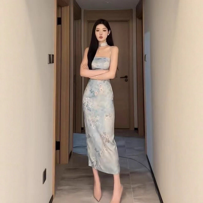 Women's Pure Jacquard Design Fashion Slim Dress